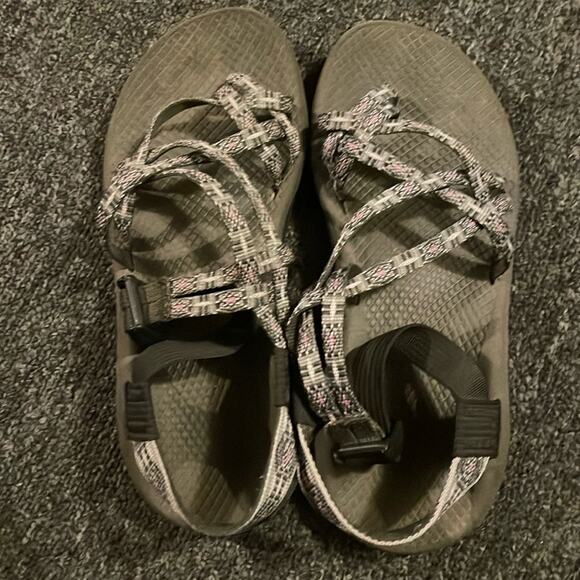 Chaco ZX/2 Ecotread Classic Strappy Comfort Sandal Size 8 Black & Gray Jacquard - Picture 1 of 5